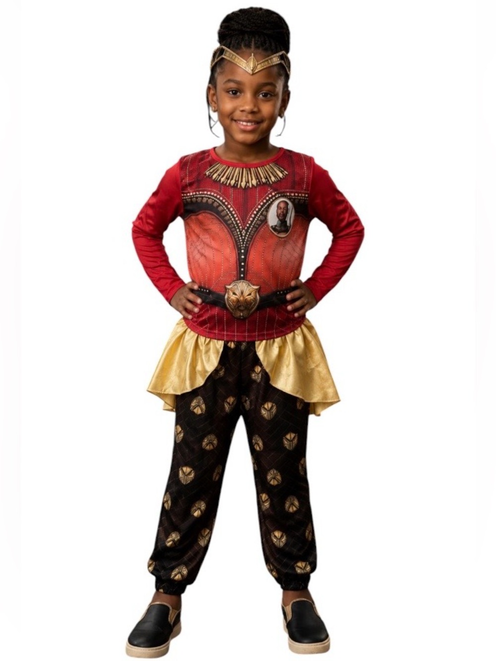 Wakanda Forever Kids Black Red Panther Red Halloween Costume Size: Medium/8
